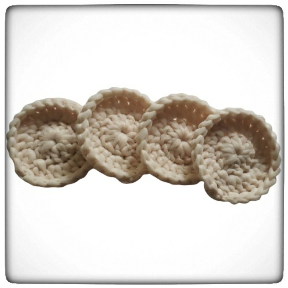 Handmade Nylon Net Tulle Pot Scrubbers Set of 4